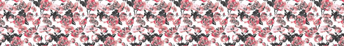 Papel de parede Floral com flores em tons de Rosa